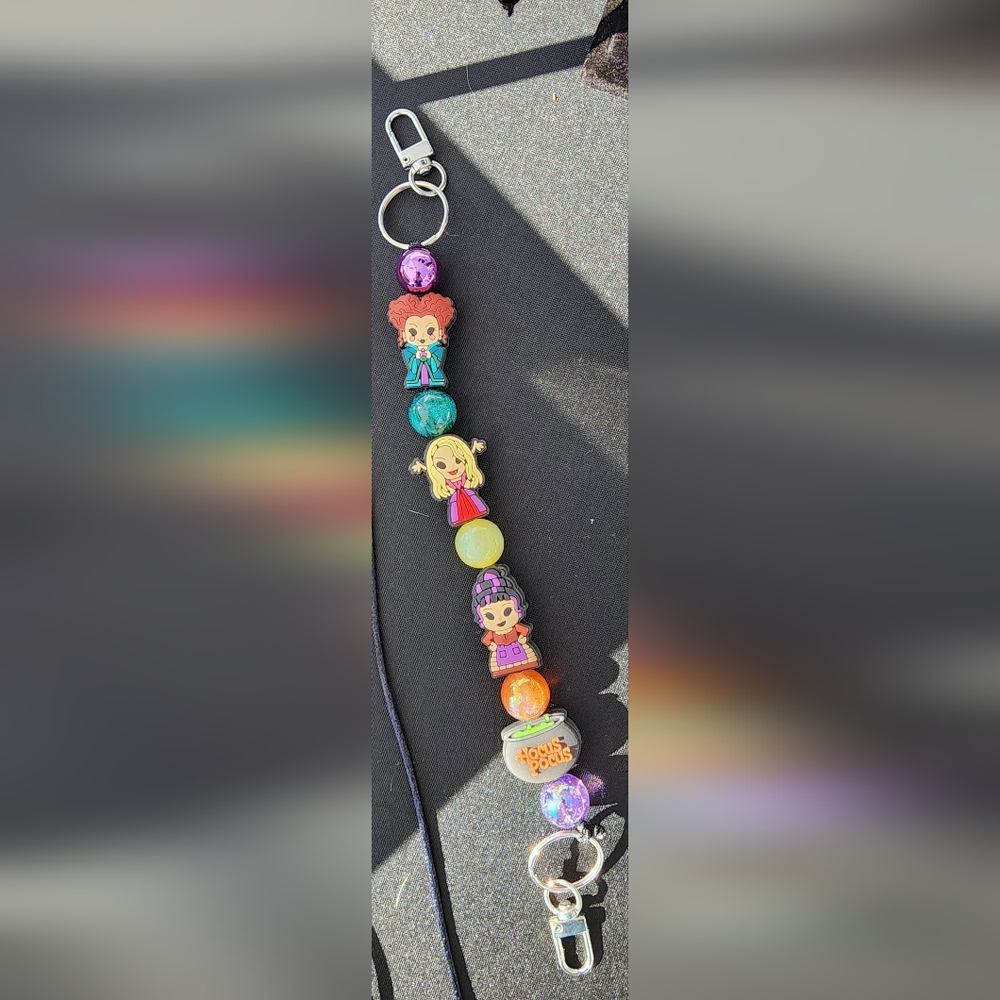 Hocus Pocus Bag Charm Colorful Character Keychain